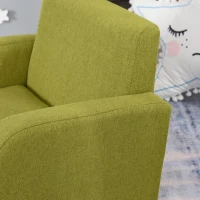 HOMCOM Children Armchair Mini Sofa Wood Frame Anti-Slip Legs High Back(m-9)