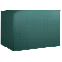 Outsunny Patio 3 Seater Swing Chair Bench Cover Outdoor Garden Furniture Rain Protection Cover Protector Waterproof Anti-UV, 215L x 155W x 150Hcm, Dark Green(m-1)