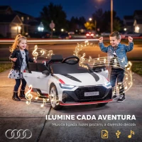 AIYAPLAY Carro Elétrico para Crianças Audi RS 6 Avant GT 12V com Comando à Distância 2,4 G, Motor Duplo, Arranque Suave e Suspensão(m-9)