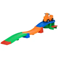 AIYAPLAY 3(m) Four-Piece Ride on Kids Roller Coaster w/ Non-Slip Steps, for Ages 2-5 Years - Multicoloured(m-10)