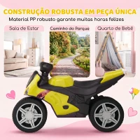 AIYAPLAY Bicicleta sem Pedais Tipo Mota com Música e Rodas Extra Largas para Crianças 18-36 Meses Verde(m-7)
