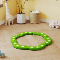 AIYAPLAY Tabla de Equilibrio para Niños de +3 Años con 6 Piedras de Equilibrio Puntos Táctiles para Interiores y Exteriores Verde(m-10)