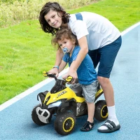 HOMCOM Rutschauto Rutschfahrzeug Kinderfahrzeug für 18-36 Monate Kinder Gelb(m-2)
