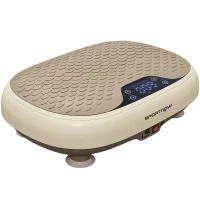 SPORTNOW Plataforma Vibratoria con 20 Niveles de Velocidad 3 Programas Pantalla LED Control Remoto para Hacer Ejercicio en Casa(m-11)