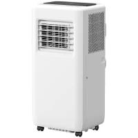 HOMCOM Mobile Klimaanlage, verschiedene Einstellungen, LED-Display, Timer, Räder, Weiß(m-11)