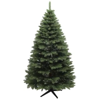 HOMCOM Árbol de Navidad Artificial 180 cm con 1050 Ramas y Base de Acero Plegable Montaje Rápido para Salón Interior Verde(m-1)