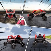 AIYAPLAY Carro Elétrico para Crianças 12V Kawasaki Teryx KRX 1000 com 2 Motores Faróis e USB 100x64x56 cm Vermelho(m-8)