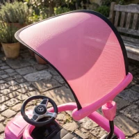 AIYAPLAY Correpasillos 3 en 1 Mercedes-Benz con licencia, barrera de seguridad, espacio de almacenamiento, claxon, 83x40x90cm, Rosa(m-4)