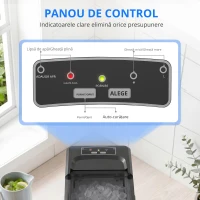 HOMCOM Mașină de Cuburi de Gheață cu Autocurățare 12 kg/24h 9 Cuburi Gata în 7 Minute 2 Mărimi de Gheață Rezervor 1,5L Albastru(m-7)