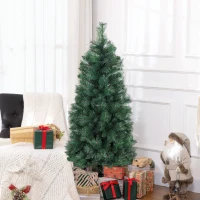 HOMCOM Árvore de Natal 150 cm Árvore de Natal Artificial com 354 Ramos e Suporte de Metal para Interior Verde(m-10)