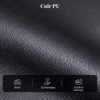 HOMCOM Poltrona Relax Massaggiante con Telecomando e 8 Programmi, Reclinazione e Poggiapiedi, 68x88x98cm, Nero(m-6)