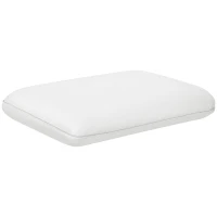 HOMCOM Cuscino Memory Foam a Rimbalzo Rapido con Copertura Rimovibile e Lavabile, 60x40x10 cm, Bianco Crema(m-1)