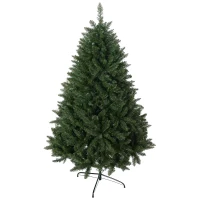 HOMCOM Albero di Natale Artificiale 180cm con 800 Rami e Base in Metallo, Verde(m-1)