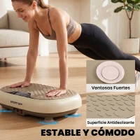 SPORTNOW Plataforma Vibratoria con 20 Niveles de Velocidad 3 Programas Pantalla LED Control Remoto para Hacer Ejercicio en Casa(m-7)