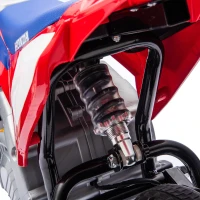 AIYAPLAY Moto Elétrica Infantil com Licença HONDA 12 V, Velocidade 3-6 km/h, Carro Elétrico Infantil 3+ anos, Vermelho e Azul(m-7)