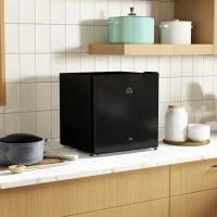 HOMCOM 46 Litre Lockable Countertop Fridge - Black(m-2)