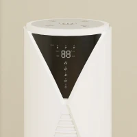 HOMCOM Ventilateur tour avec télécommande minuterie 12 heures mode veille 3 vitesses 31,5 x 31,5 x 96 cm blanc(m-8)
