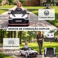 AIYAPLAY Carro Elétrico para Crianças Audi RS 6 Avant GT 12V com Comando à Distância 2,4 G, Motor Duplo, Arranque Suave e Suspensão(m-8)