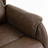 HOMCOM Power Lift Recliner Chair, Dual Motor Electric Lift Chair for Elderly with Remote Control, Brown(m-11)