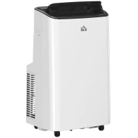 HOMCOM 14000 BTU Mobile Air Conditioner for Room up to 35m², Smart Home WiFi Compatible, with Dehumidifier, Fan, 24H Timer(m-1)
