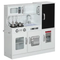 AIYAPLAY Cuisine enfant jouet d'imitation pour enfant - dinette enfant de 3-8 ans, blanc(m-1)
