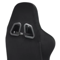 HOMCOM Silla Gaming Ergonómica con Masaje y Cojín Lumbar Calefactable, Sillón Gaming Reclinable en Lino, Reposabrazos 4D, Negro(m-9)