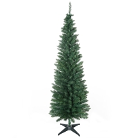 HOMCOM Albero di Natale 55cm x 55cm x 180cm Verde