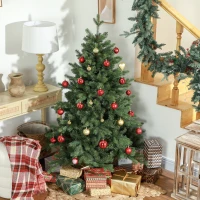 HOMCOM Albero di Natale Artificiale 150 cm con 847 Rami e Base in Metallo Pieghevole, Verde(m-9)
