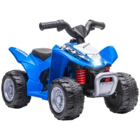 AIYAPLAY Honda Licensed Kids Electric Quad Bike, 6V ATV Ride On for Ages 1.5-3 Years, Blue(m-1)