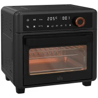 HOMCOM Air Fryer Oven, 13L Mini Oven, Multifunction Countertop Convection Oven w/ 12 Presets, Adjustable Temp and Time, 1500W(m-1)