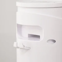 HOMCOM Ventilator turn 45W cu 3 moduri și 3 viteze, timer de 12h, din ABS și aluminiu, Ø31.5x93 cm, alb(m-8)
