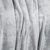 HOMCOM Coperta in Flanella 330 GSM Reversibile per uso Interno ed Esterno, 203x152x0.5 cm, Grigio(m-9)
