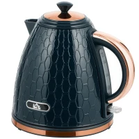 HOMCOM 3000W Rapid Boil Honeycomb Kettle - Dark Blue(m-1)