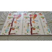 AIYAPLAY Alfombra de Juego para Niños 200x150x1.5 cm Tema Bosque Plegable Reversible en XPE, 0-3 Años, Multicolor(m-5)