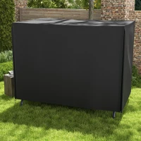 Outsunny 205 x 124cm Three-Seater Swing Chair Protective Cover Black(m-8)
