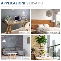 HOMCOM Poltrona Relax da Terra con Schienale Reclinabile fino 180°, 71x55x53.5cm, Blu(m-6)