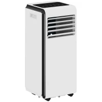 HOMCOM Portable Air Conditioner 9000 BTU, 4-in-1 Air Conditioning Unit with Cooling, Dehumidifier, Fan, Sleep Mode, White(m-1)