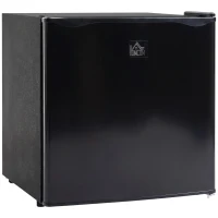 HOMCOM Mini-Gefrierschrank 35 L Gefrierbox elektrisch freistehend 45 W Mini Gefriertruhe Minikühlschrank 41dB -14 bis -24℃ 5-stufige Temperaturregelung 47 x 44,2 x 48,8 cm Schwarz(m-12)