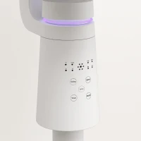 HOMCOM Pedestal Air Circulation Fan with Oscillating, Light Off, White(m-11)