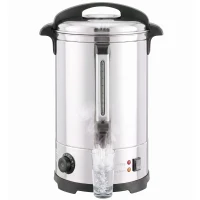 HOMCOM 13L Catering Urn, 2500W Stainless Steel Hot Water Boiler Dispenser with Thermostat, Keep Warm Function and Easy Pour Tap(m-15)