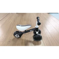 AIYAPLAY Balance Bike for Kids 1-2 Years, Toddler Bike with Adjustable Seat and Lighting Rear Wheels for Boys and Girls, Black(m-4)