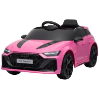 AIYAPLAY Carro Elétrico Audi RS 6 Avant GT para Crianças 12V com Comando 2,4 G Motor Duplo Arranque Suave e Suspensão(m-11)