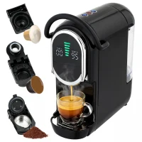 HOMCOM Pod Coffee Machine for Nespresso, Dolce Gusto Capsule & Ground Coffee, Small Semi Automatic Coffee Maker, 19 Bar, 0.6L(m-11)