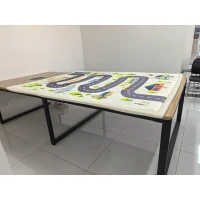 AIYAPLAY Tapete de Atividades Infantil Tapete de Quarto Infantil em Espuma Espessura 3 cm Padrão de Estrada Base Antiderrapante 150x200cm(m-4)