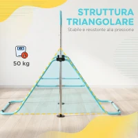 HOMCOM Sbarra Ginnastica Artistica per Bambini ad Altezza Regolabile con 2 Anelli, in Acciaio, Verde Chiaro(m-7)