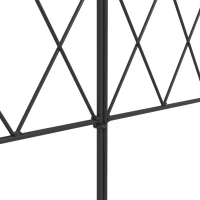 Outsunny 3m Decorative Metal Garden Fence - Diamond and Swirl Pattern(m-9)