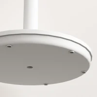 HOMCOM Pedestal Air Circulation Fan with Oscillating, Light Off, White(m-12)