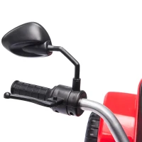 HOMCOM 6V Kids Electric Motorbike 3 Wheels Ride On Toy with Horn Headlights Realistic Sounds for Girl Boy 18 - 36 Months Red(m-9)