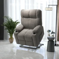 HOMCOM Electric Riser and Recliner Chair for Elderly, Power Lift Recliner Chair with Remote Control, Grey(m-10)