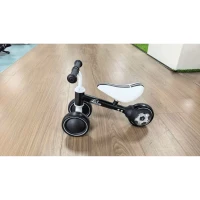 AIYAPLAY Balance Bike for Kids 1-2 Years, Toddler Bike with Adjustable Seat and Lighting Rear Wheels for Boys and Girls, Black(m-2)